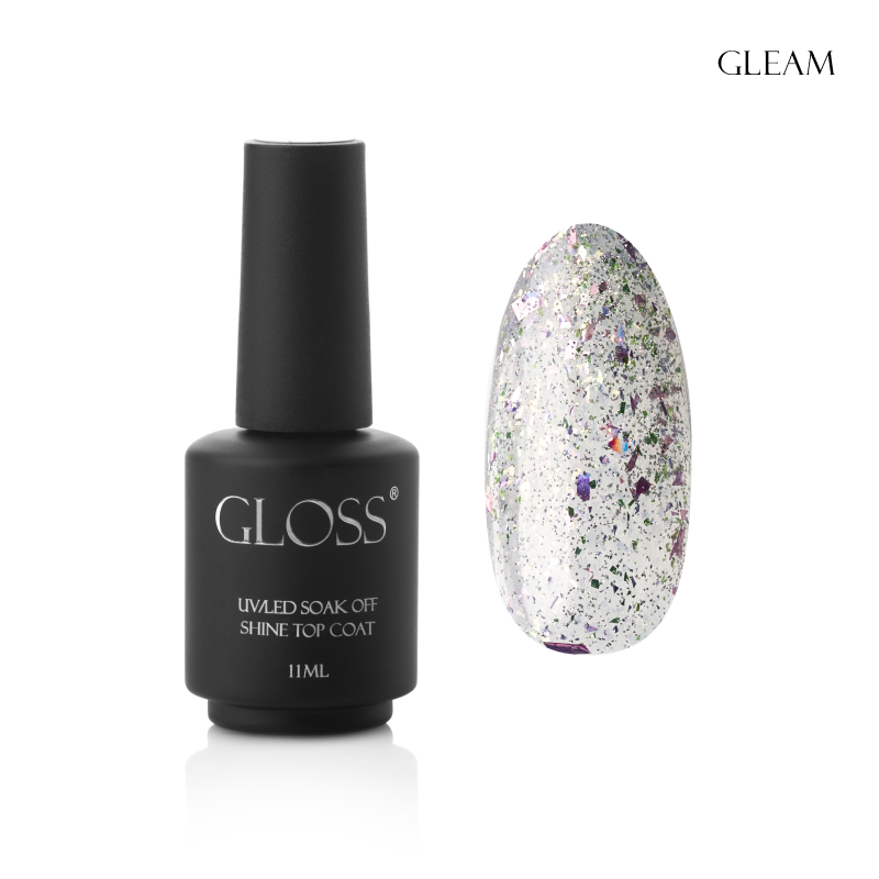 GLOSS Shine top coat Gleam toplar, 11 ml